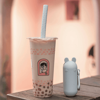 We Might Be Tiny Keepie Bubble Tea Straw Yellow-1848848464323153925